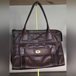 FOSSIL Vintage Reissue Brown Leather Satchel